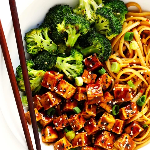 Five Spice Tofu with Sesame Noodles Image