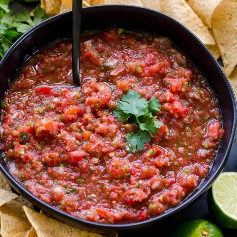 Fresh Homemade Salsa Recipe Image