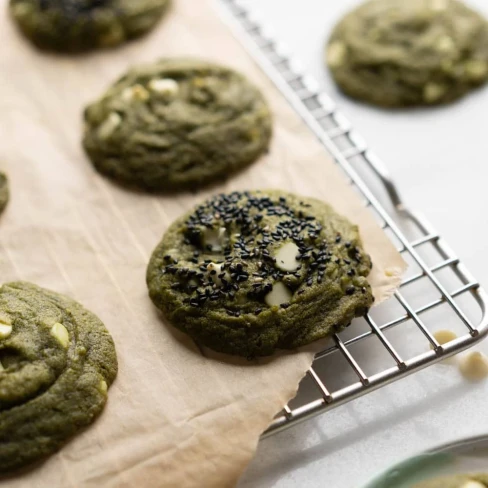 Matcha Cookies with White Chocolate Chips Image