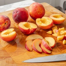 How to Cut a Peach Recipe Page