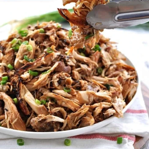 Slow Cooker Crispy Chinese Shredded Chicken Image