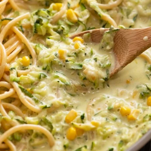 Pasta with Creamy Zucchini Sauce Image