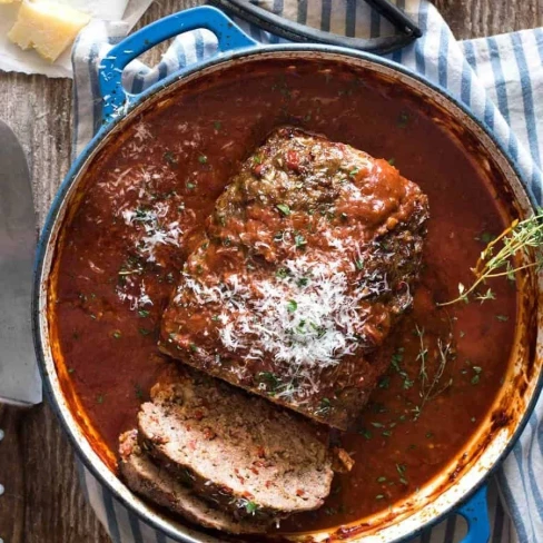 Italian Meatloaf with Marinara Sauce Image