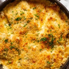 Creamy fish on potato gratin Recipe Page