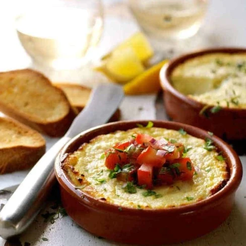 Lemon Garlic Baked Ricotta Image