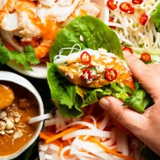 Vietnamese Peanut Sauce Lettuce Wraps Recipe Page