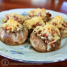 Smoked Gouda and Bacon Stuffed Mushrooms Recipe Page