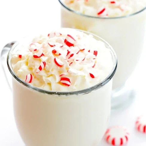 Peppermint White Hot Chocolate Image