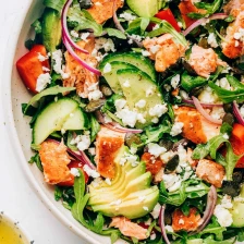 Greek Salmon Salad Bowls Recipe Page