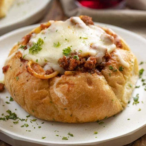 Bread Bowl Spaghetti Image