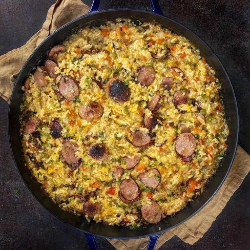 Cheesy Sausage and Rice Image