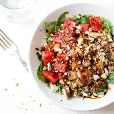 Balsamic Watermelon Chicken Salad Recipe Page