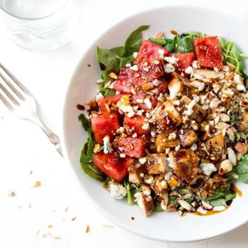 Balsamic Watermelon Chicken Salad Image