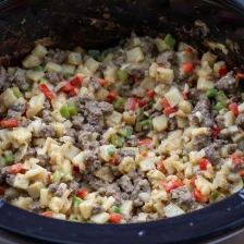 Slow Cooker Philly Cheesesteak Casserole Recipe Page