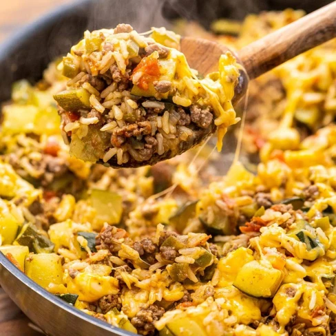 Hamburger And Zucchini Skillet Image