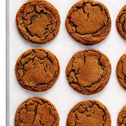 Chewy Ginger Molasses Cookies Image