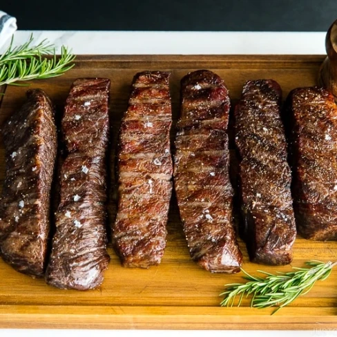 Reverse Sear Steak on Traeger with Smoked Garlic Image