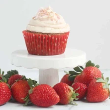 Strawberry Cupcakes with Fresh Berries Recipe Page