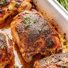 Crispy Oven Baked Chicken Thighs Recipe Page