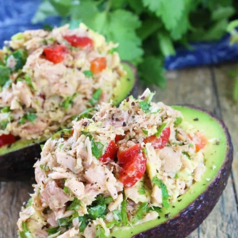 Healthy Tuna Stuffed Avocado Image