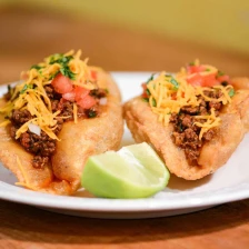 San Antonio-Style Puffy Tacos With Ground Beef Recipe Recipe Page