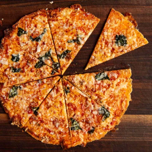 Extra-Crispy Bar-Style Tortilla Pizza Image