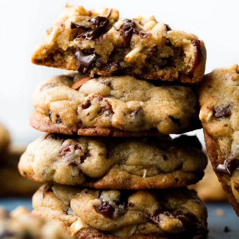 Dark Chocolate Cranberry Almond Cookies Image