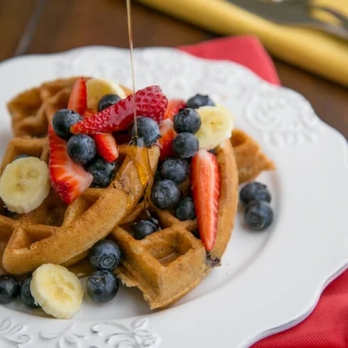 Whole Wheat and Blueberry Waffles Image