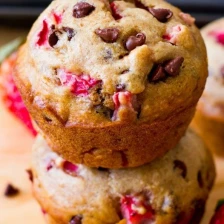 Lightened-Up Strawberry Chocolate Chip Muffins Recipe Page