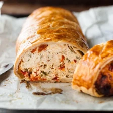 Chicken Meatloaf Wellington with Sun Dried Tomatoes Recipe Page