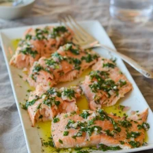 Slow-Roasted Salmon with French Herb Salsa Recipe Page