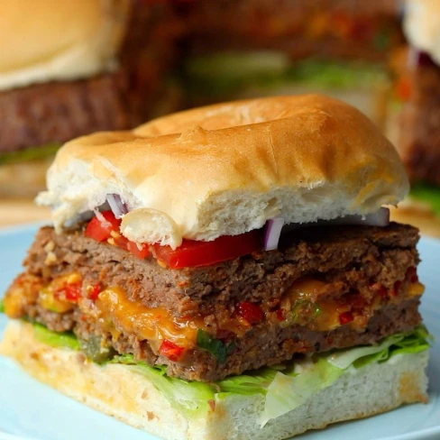 Sheet Pan Stuffed Burger Sliders Image