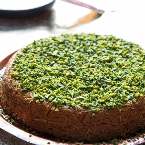 Kanafeh (Middle Eastern Cheese and Phyllo Dessert) Recipe Image