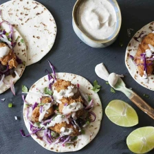 Crispy Fish Tacos With Red Cabbage Slaw Recipe Page