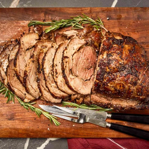 Slow-Roasted Boneless Leg of Lamb Image