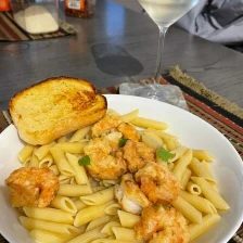 Shrimp Francese Over Linguine Recipe Page