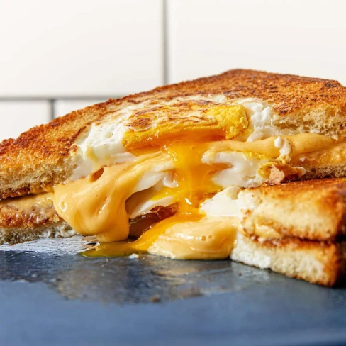 Egg-in-a-Hole Grilled Cheese Sandwich Image