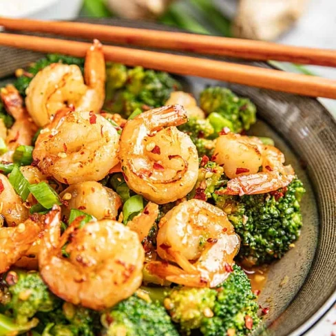 Spicy Szechuan Shrimp and Broccoli Image