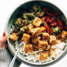 Spicy Peanut Tofu Bowls Recipe Page