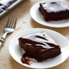 Fudgy Chocolate Cake Bars Recipe Page