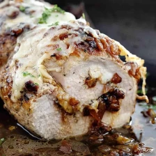 French Onion Stuffed Pork Loin Recipe Page