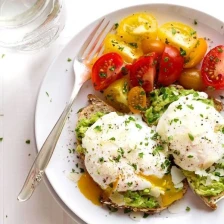 Simple Poached Egg and Avocado Toast Recipe Page