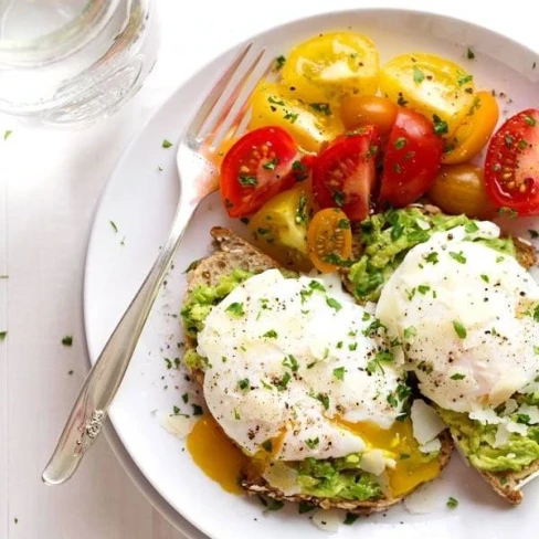 Simple Poached Egg and Avocado Toast Image