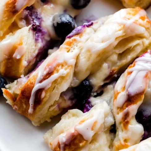 Blueberry Cream Cheese Pastry Braid Image