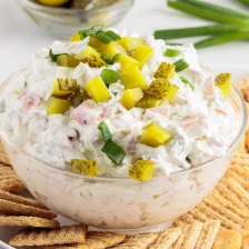 Dill Pickle Dip with Ham Recipe Page