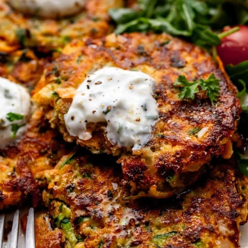 Zucchini &amp; Sweet Potato Fritters Image