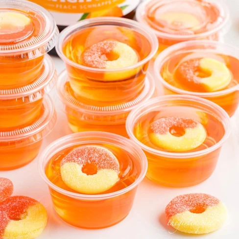 Peach Jello Shots Image