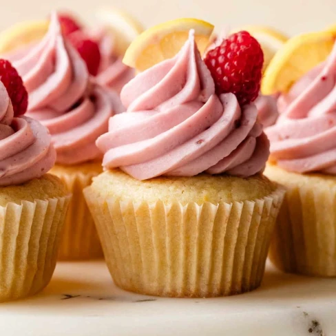 Lemon Raspberry Jam Cupcakes Image