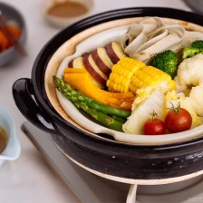 Steamed Vegetables with Miso Sesame Sauce (Mushi Nabe) Recipe Page