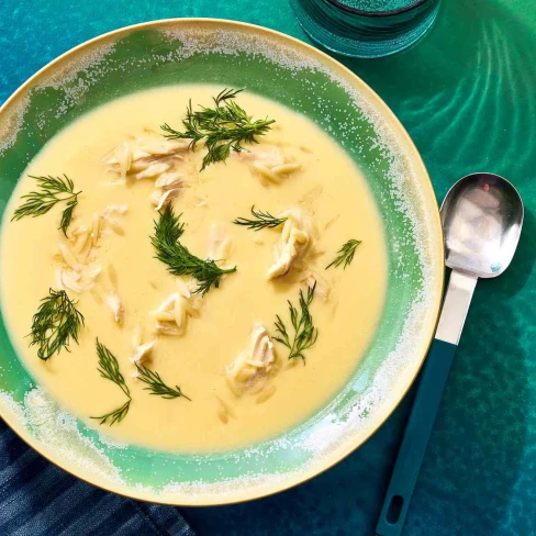 Avgolemono Soup (Greek Lemon-Egg Chicken Soup) Recipe Image